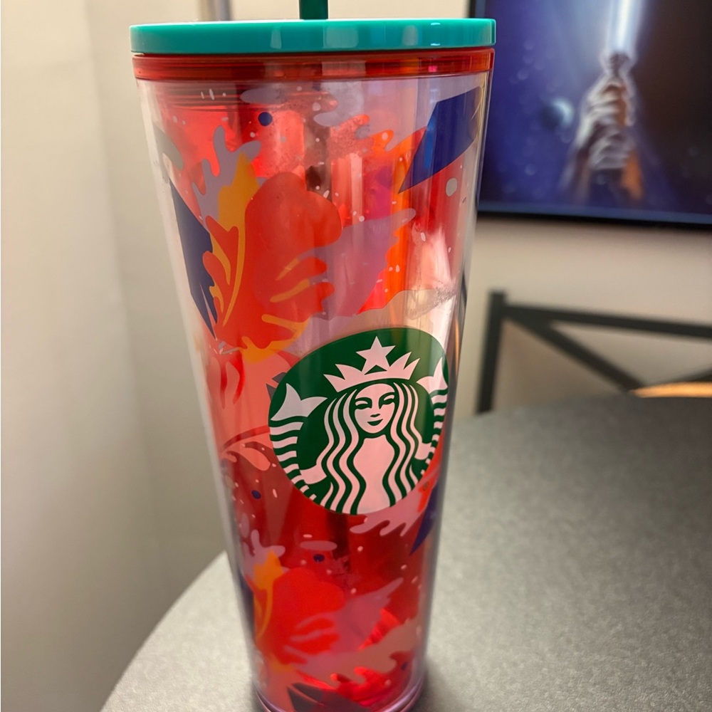 starbucks flower cup